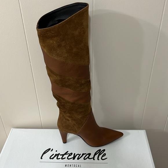 BNIB Leather L’intervalle boots - Picture 2 of 6